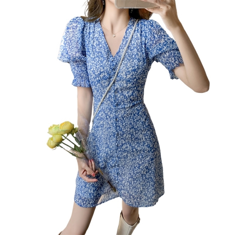 Fashion Women's Mini Dress Summer Puff Sleeve Printed Chiffon Short For Women 210520, Pink
Fashion Women's Mini Dress Summer Puff Sleeve Printed Chiffon Short For Women 210520, Pink