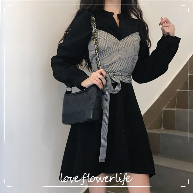 Elegant Casual Mini Dress Women V-Neck Long Sleeve Vintage Plaid Midi Dress Office Lady Chic Dress Korean Autumn 210521, Khaki
Elegant Casual Mini Dress Women V-Neck Long Sleeve Vintage Plaid Midi Dress Office Lady Chic Dress Korean Autumn 210521, Khaki