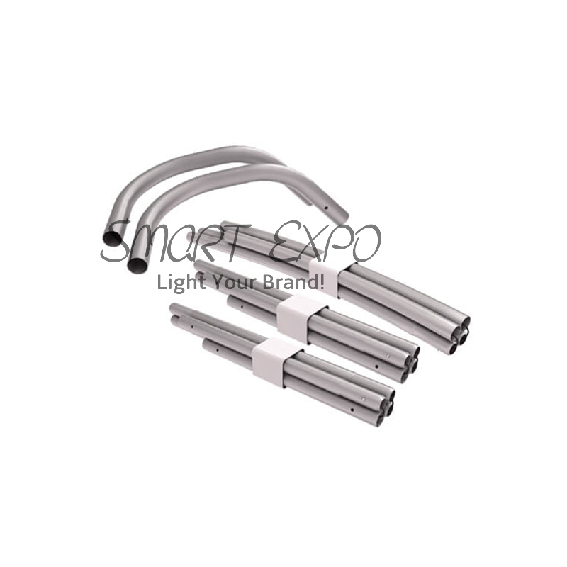 Semi-circle Backdrop Wall Advertising Display For Exhibition Show Store Promotion with Double Tension Fabric Printing Portable Carry Bag