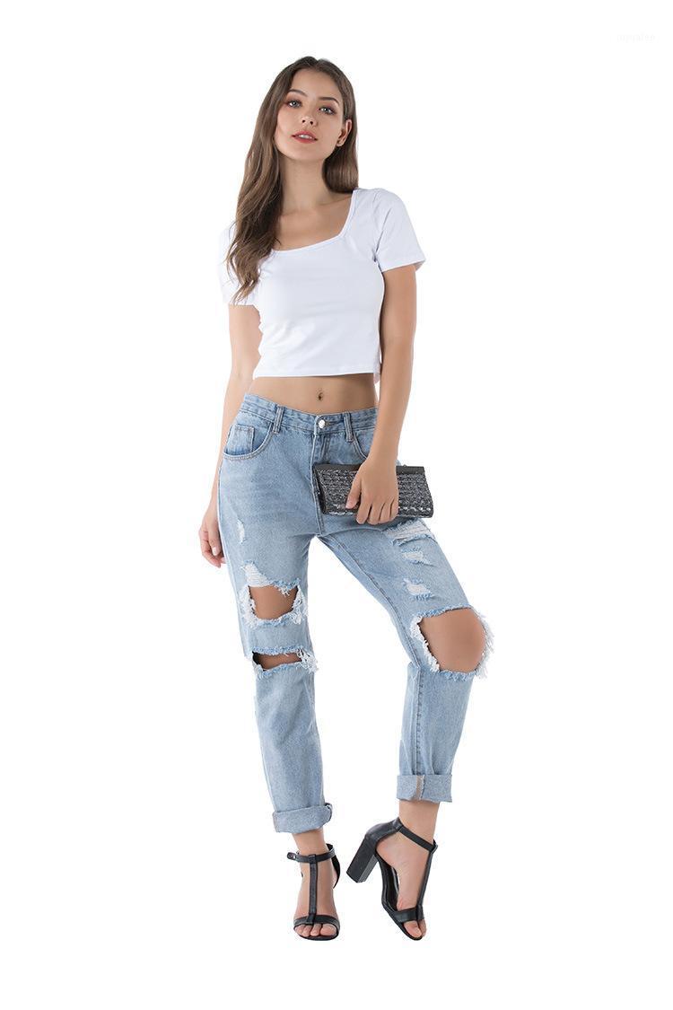 Women's Jeans 2021 European And American High Waist Plus Size Street Ripped Denim Trousers Hipster Style Loose Slim Jean, Blue
Women's Jeans 2021 European And American High Waist Plus Size Street Ripped Denim Trousers Hipster Style Loose Slim Jean, Blue