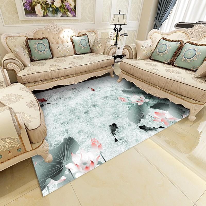 Carpets Reese Living Room Chinese Lotus Koi Carp Pattern Ink Style Anti Slip Area Rugs Bedroom Sofa Table Washable Customable, Shjzs-19
Carpets Reese Living Room Chinese Lotus Koi Carp Pattern Ink Style Anti Slip Area Rugs Bedroom Sofa Table Washable Customable, Shjzs-19