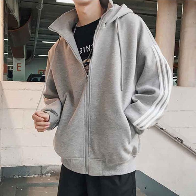 Autumn Men's Sweater Korean Hoodie Cardigan Spring And Jacket Couple Ins Boys Tide Brand Hip-hop Trend Jackets