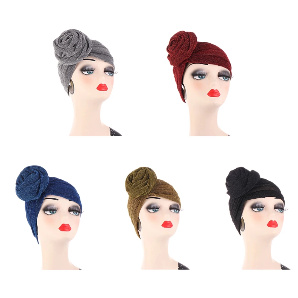 Muslim Women Turban Indian Beanie Hat Flower Hijab Stretch Arab Hat Head Scarf Wrap Cap Cover Bonnet Glitter Headwear Fashion, Blue;gray
Muslim Women Turban Indian Beanie Hat Flower Hijab Stretch Arab Hat Head Scarf Wrap Cap Cover Bonnet Glitter Headwear Fashion, Blue;gray