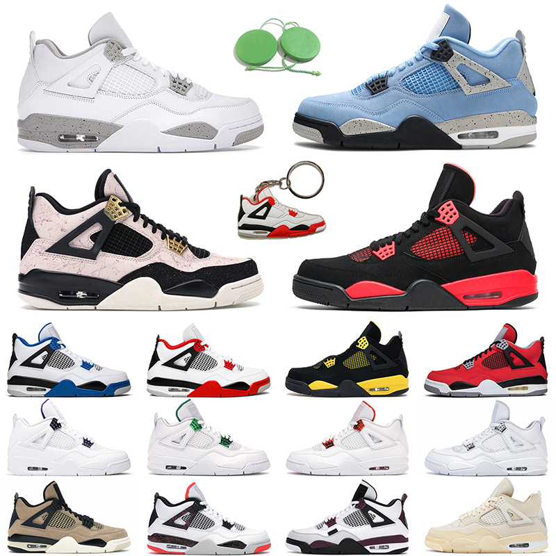Jumpman Retro 4 Silt Red Basketball Shoes men women 4s Sail University Blue White Oreo Thunder Black Cat Bred mens trainer
Jumpman Retro 4 Silt Red Basketball Shoes men women 4s Sail University Blue White Oreo Thunder Black Cat Bred mens trainer