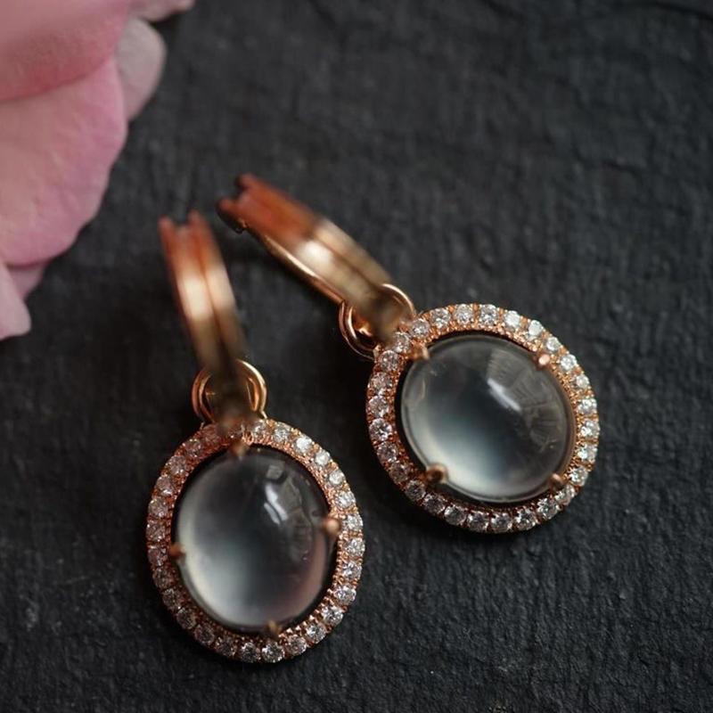 Stud HML& Original Silver Diamond Natural Chalcedony Egg Round Earrings Elegant Charm Creative Retro Jeweler, Golden;silver
Stud HML& Original Silver Diamond Natural Chalcedony Egg Round Earrings Elegant Charm Creative Retro Jeweler, Golden;silver