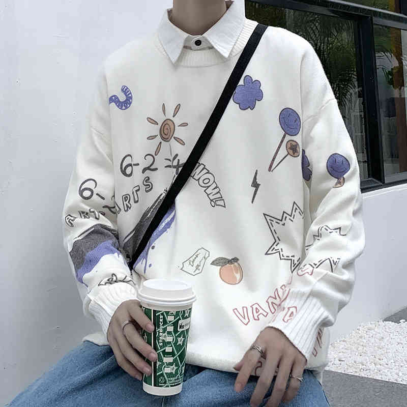 Men's Sweaters Aboomments of Japanese-style men's sweaters, harajuku-style knitted shirts for students and large leisure, urban fashion IEUK, 1# shoe box
Men's Sweaters Aboomments of Japanese-style men's sweaters, harajuku-style knitted shirts for students and large leisure, urban fashion IEUK, 1# shoe box