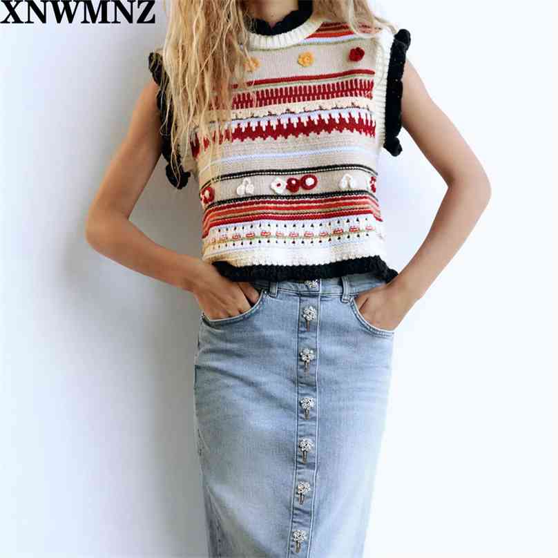 Women Fashion Flower-shaped Texture Knitted Vest Sweater Vintage O Neck Sleeveless Female Waistcoat Chic Tops 210520, Multi
Women Fashion Flower-shaped Texture Knitted Vest Sweater Vintage O Neck Sleeveless Female Waistcoat Chic Tops 210520, Multi