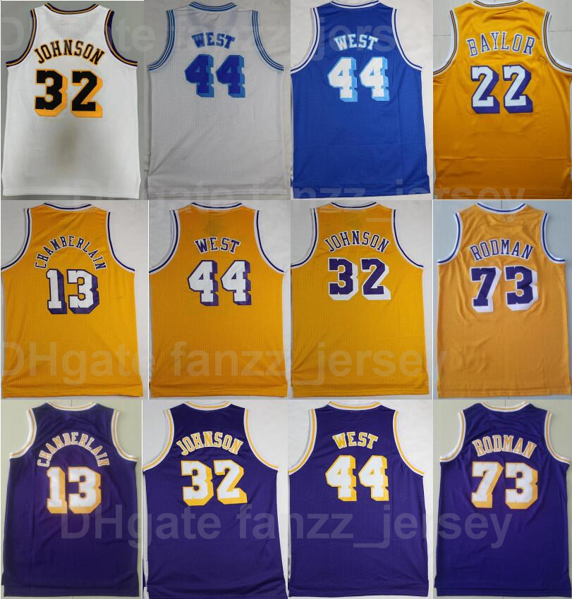Men Johnson Vintage Basketball Jersey 32 Wilt Chamberlain 13 Jerry West 44 Dennis Rodman 73 Retro Purple Yellow White Blue Team Stitched For Sport Fans Breathable, 13 yellow
Men Johnson Vintage Basketball Jersey 32 Wilt Chamberlain 13 Jerry West 44 Dennis Rodman 73 Retro Purple Yellow White Blue Team Stitched For Sport Fans Breathable, 13 yellow