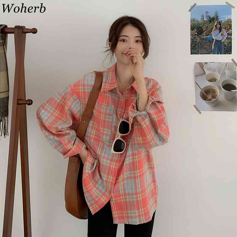 Spring Summer 2 Pieces Set Knitted Vest + Vintage Striped Blouse Korean Fashion Casual Outfits All Match Suits 210519