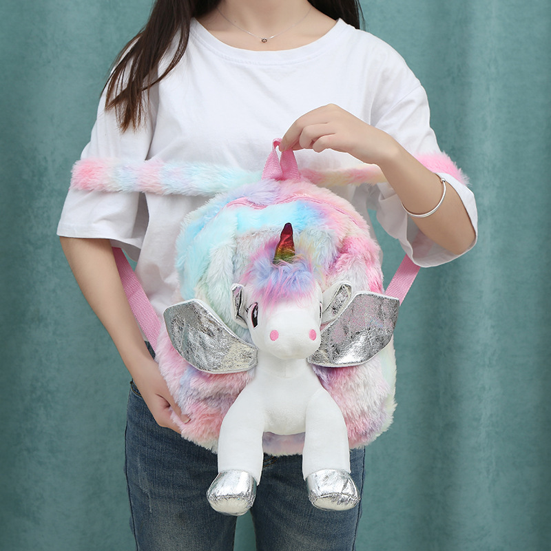 Unicorns Cartoon School Book Bag Backpacks Cute Fashion 3D Fur Backpacks For Girls Travel Backpack Children Schoolbag Kids Gift K726
Unicorns Cartoon School Book Bag Backpacks Cute Fashion 3D Fur Backpacks For Girls Travel Backpack Children Schoolbag Kids Gift K726