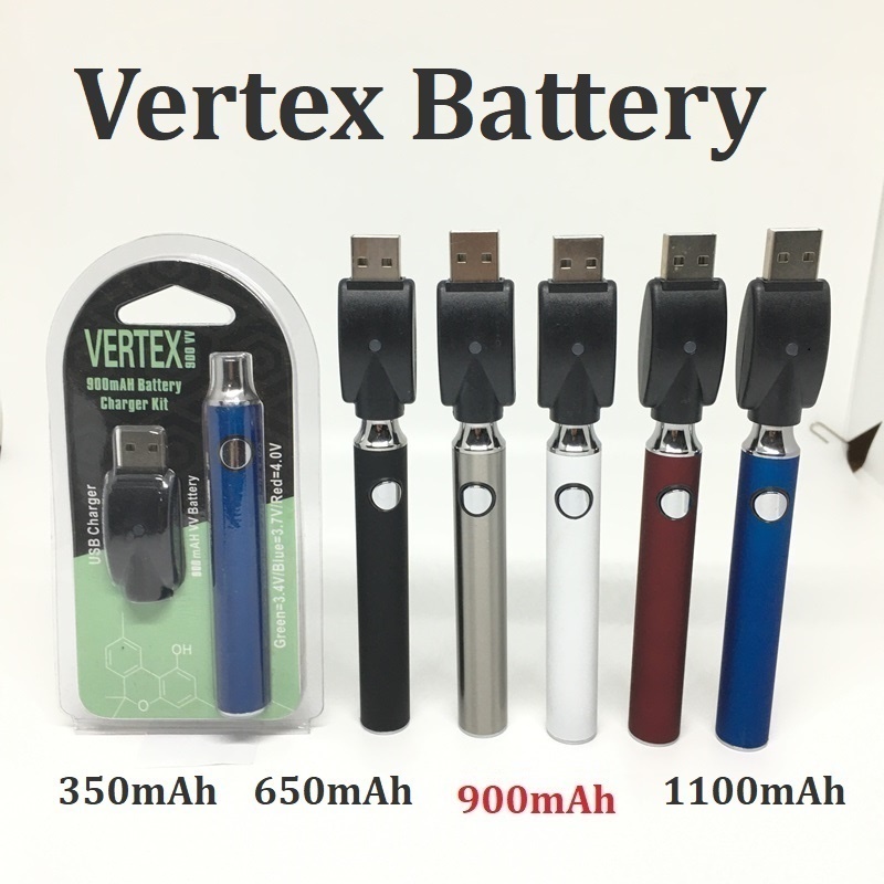 Vertex Preheat Battery Blister Pack Charger Kit 350mah 650mah 900mAh 1100mah 510 Thread Batteries Vape Pen fit Thick Oil Cartridges
Vertex Preheat Battery Blister Pack Charger Kit 350mah 650mah 900mAh 1100mah 510 Thread Batteries Vape Pen fit Thick Oil Cartridges