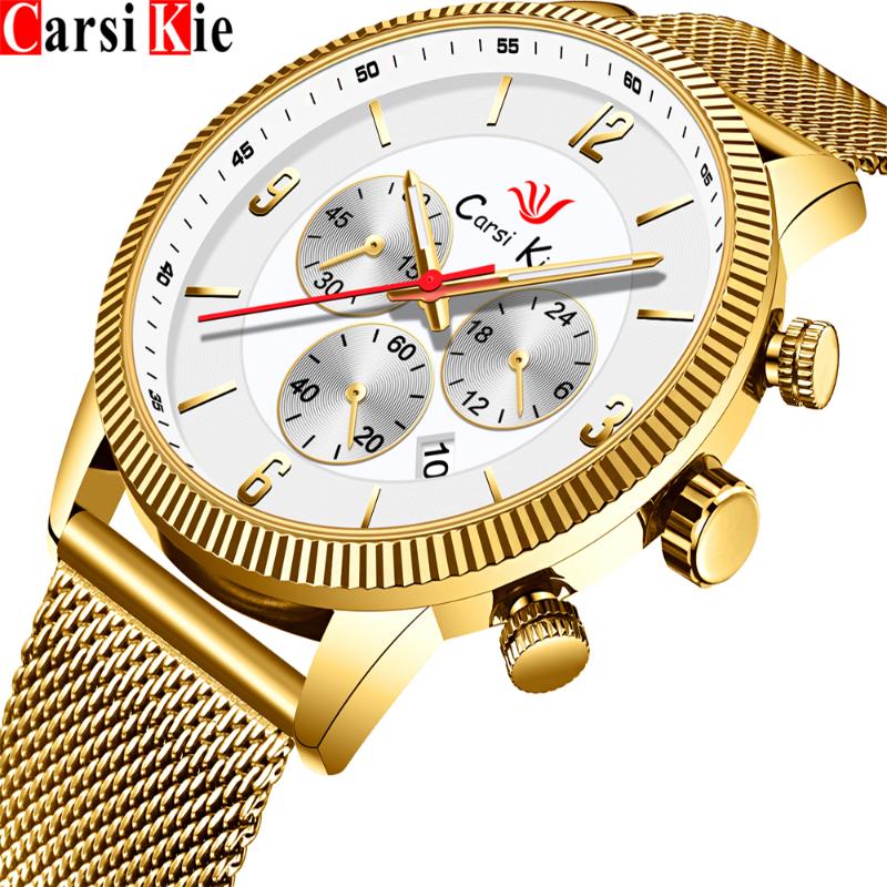 Wristwatches Carsikie Men's Watches Man Quartz Mechanical Military Drop 2021 Selling Products, Slivery;brown
Wristwatches Carsikie Men's Watches Man Quartz Mechanical Military Drop 2021 Selling Products, Slivery;brown