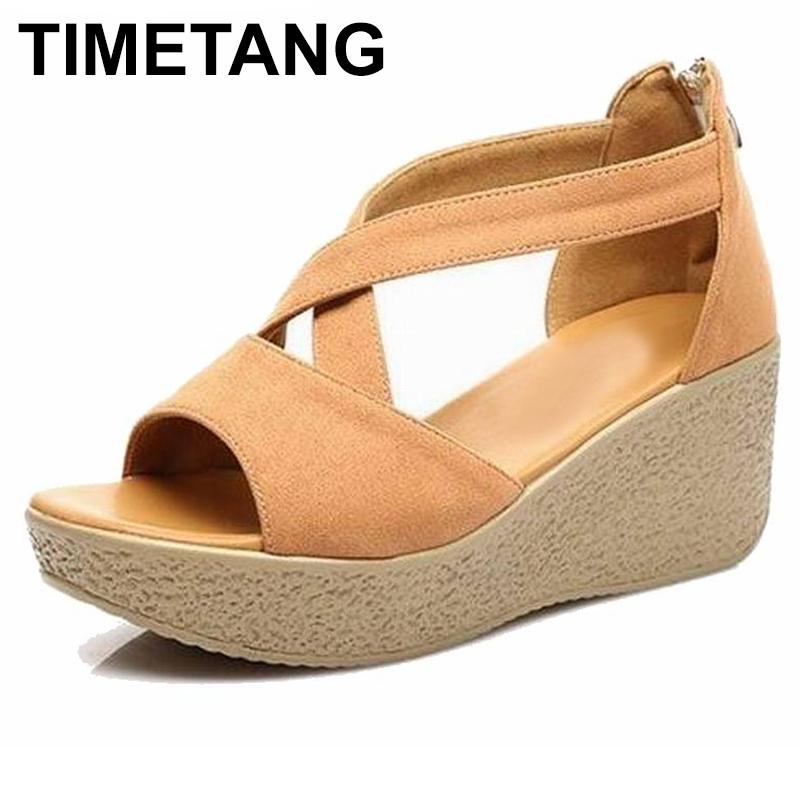 Women Sandals Platform Lady's Wedges Summer Genuine Leather Shoes Plus Size 34-43, Black
Women Sandals Platform Lady's Wedges Summer Genuine Leather Shoes Plus Size 34-43, Black