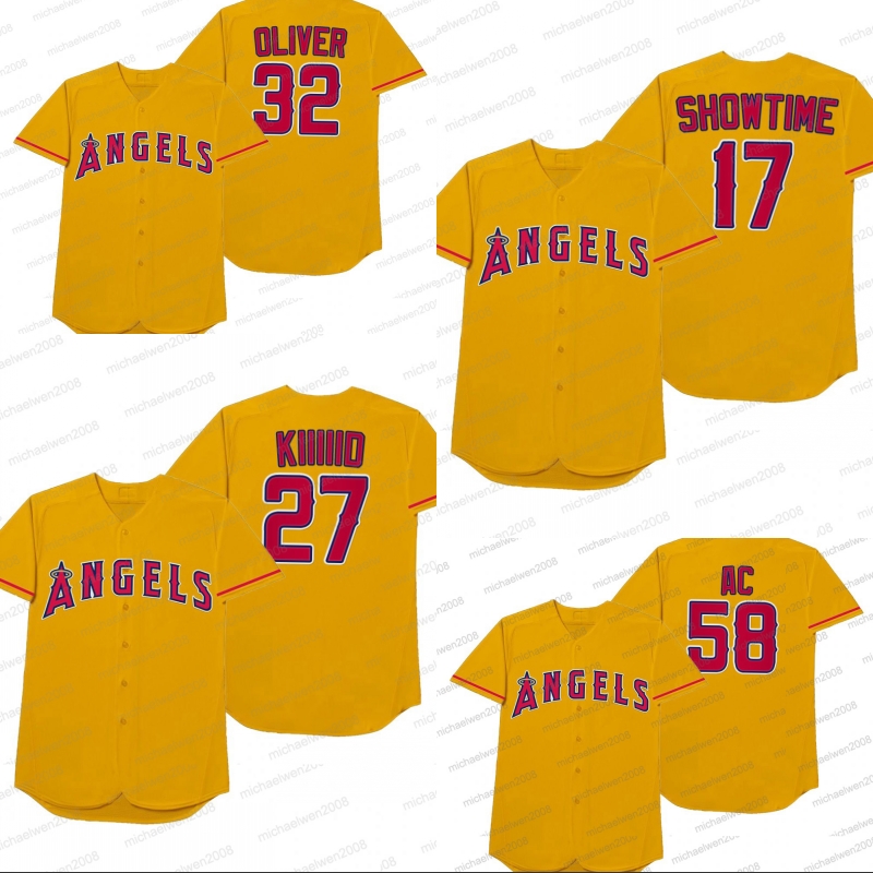 Shohei Ohtani Showtime Gold 2021 Players' Weekend Nickname Jersey 32 oliver 27 Mike Trout 58 Claudio Ac Custom Jerseys 8 kean wong 57 Hansel Robles Justin Upton
Shohei Ohtani Showtime Gold 2021 Players' Weekend Nickname Jersey 32 oliver 27 Mike Trout 58 Claudio Ac Custom Jerseys 8 kean wong 57 Hansel Robles Justin Upton
