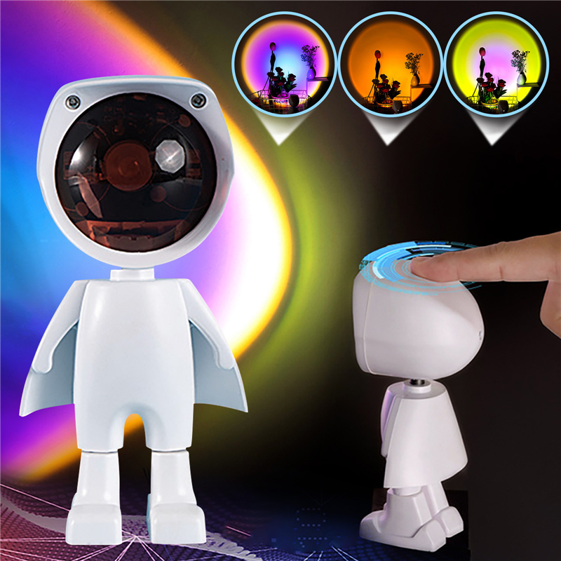 Night Light Sunset Projector Lamp Robot Atmosphere Lights for Taking Pictures Home Decoration Coffee Shop Bar Romantic Background Wall
Night Light Sunset Projector Lamp Robot Atmosphere Lights for Taking Pictures Home Decoration Coffee Shop Bar Romantic Background Wall