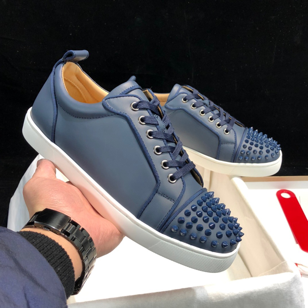 Red bottom casual men designer shoes formal prom evening Luxury dark navy rivet Mens shoe streetwear plus size fast ship, Black
Red bottom casual men designer shoes formal prom evening Luxury dark navy rivet Mens shoe streetwear plus size fast ship, Black
