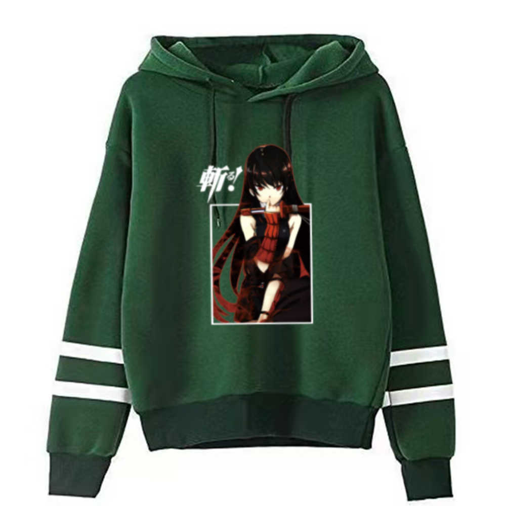 Akame Ga Kill Anime Hoodie Fashion Long Sleeve Casual Hip Hop Uniex Y0804