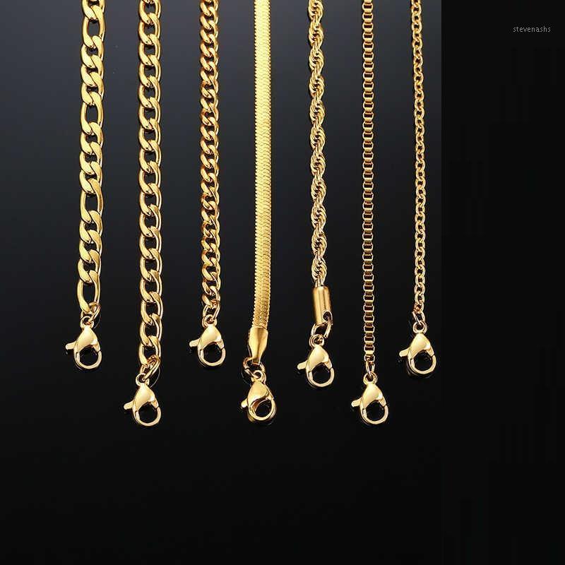 Chains 7 Pieces Cuban Link Box Rope Snake Keel Figaro O Chain Necklaces Set Men Women Stainless Steel Jewelry Basic Punk Gift Aestethic
Chains 7 Pieces Cuban Link Box Rope Snake Keel Figaro O Chain Necklaces Set Men Women Stainless Steel Jewelry Basic Punk Gift Aestethic