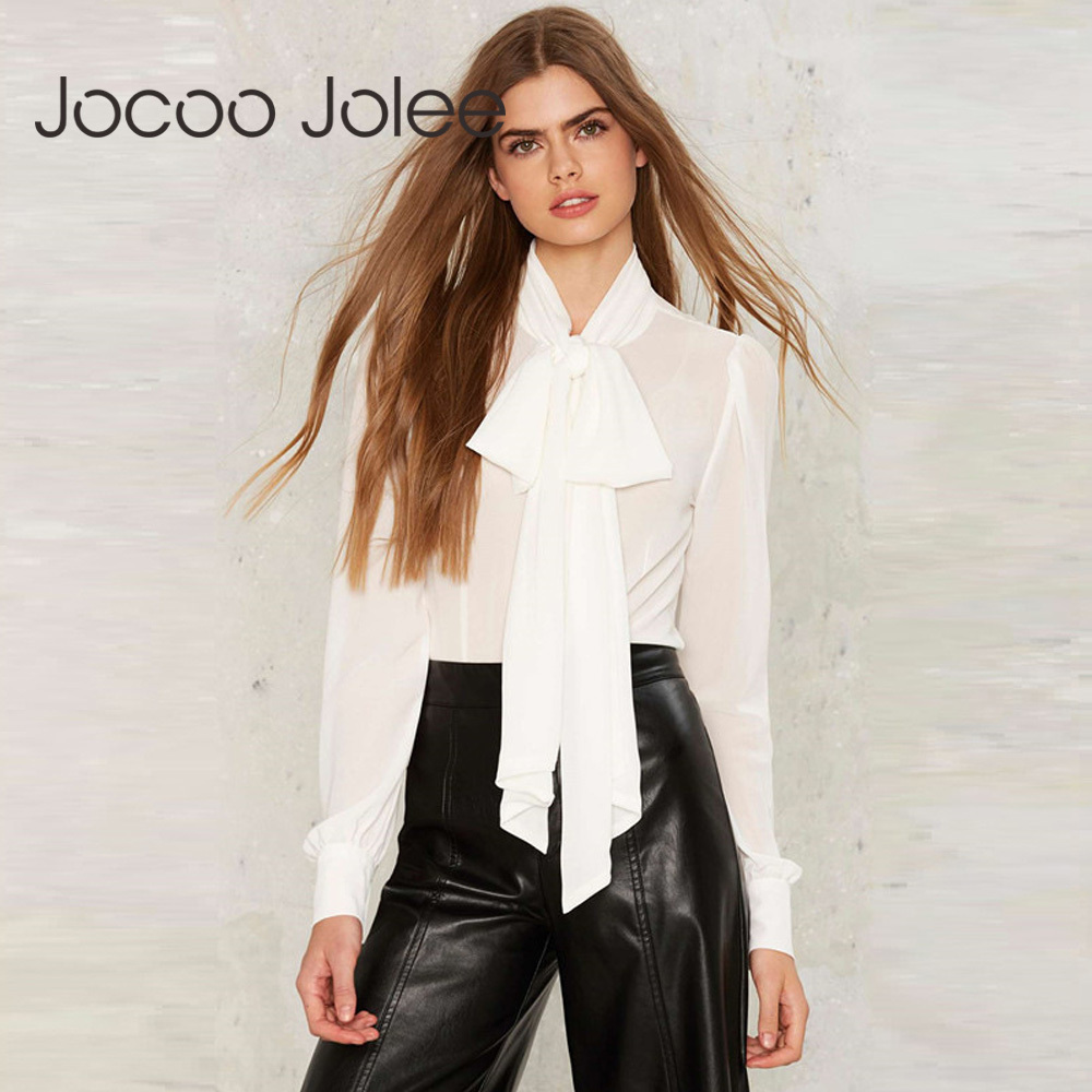 Fashion Chiffon Women Blouse Long Sleeve Casual Bow Tie Deep V Neck Lace Up Tops Shirt Feminine kimono 210428