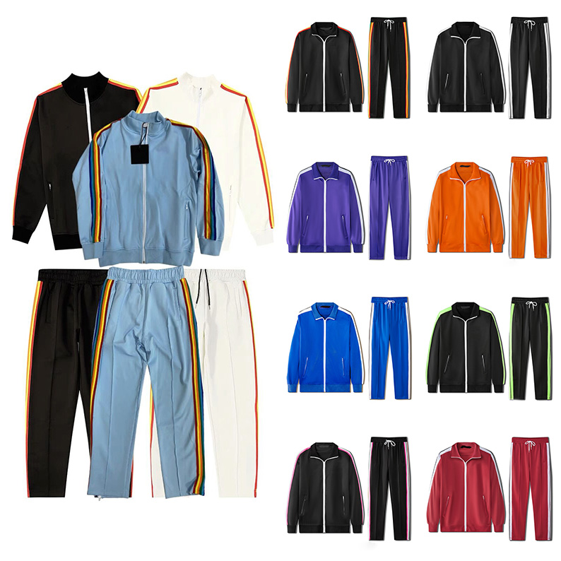 23SS Mens womens tracksuits sweatshirts suits men track sweat suit coats Retro casual with white striped side webbing Necessary in autumn and winter, 15
23SS Mens womens tracksuits sweatshirts suits men track sweat suit coats Retro casual with white striped side webbing Necessary in autumn and winter, 15