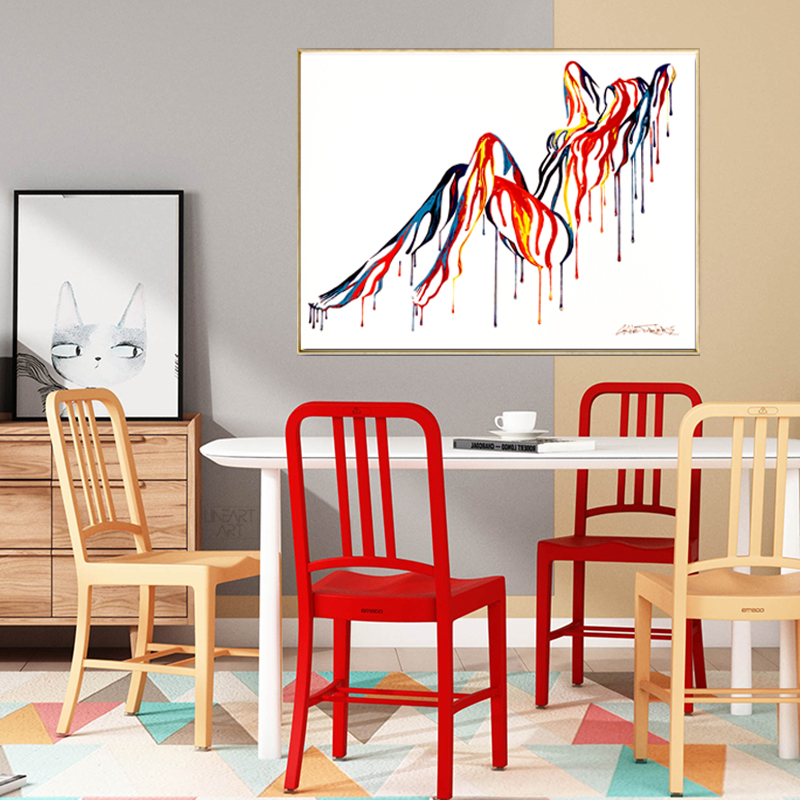 Pop Art Sexy Nude Body Colorful Canvas Painting Wall Art Pictures for Living Room Abstract Art Posters and Prints