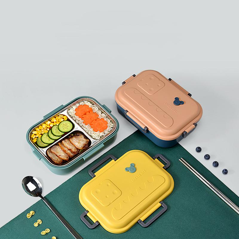 Dinnerware Sets 800ml Stainless Steel Lunch Box Large Capacity Leak Proof Bento Boxes Portable Student Container
Dinnerware Sets 800ml Stainless Steel Lunch Box Large Capacity Leak Proof Bento Boxes Portable Student Container