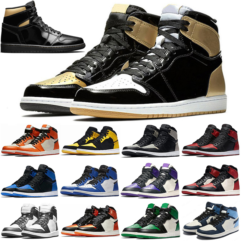 Jumpman New arrival High 1 1s Mens Womens Basketball Shoes Gold Top Midnight Navy Hyper Royal Black Red Dark Seafoam fashion Trainers Sports, Shoe box
Jumpman New arrival High 1 1s Mens Womens Basketball Shoes Gold Top Midnight Navy Hyper Royal Black Red Dark Seafoam fashion Trainers Sports, Shoe box