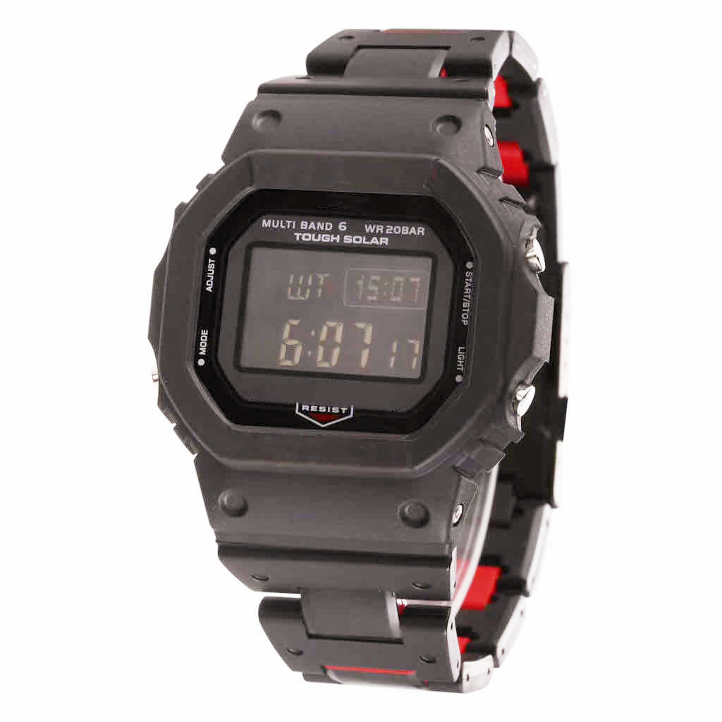 5600 Men's Quartz Digital Waterproof Sports Watch LED Display World Time Waterproof and Shockproof Folding Square Style
5600 Men's Quartz Digital Waterproof Sports Watch LED Display World Time Waterproof and Shockproof Folding Square Style