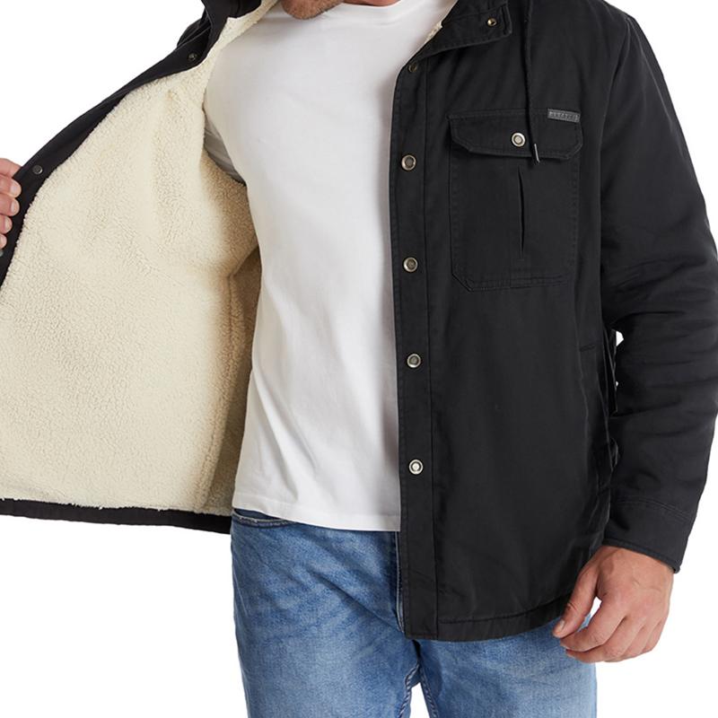 Men' Jackets Winter Mens Thick Coat Black Button Cashmere For Fall Heavy Long Sleeve Casual Outwear 
Men' Jackets Winter Mens Thick Coat Black Button Cashmere For Fall Heavy Long Sleeve Casual Outwear