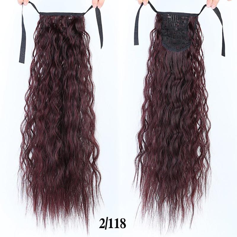 Synthetic Wigs DIFEI 24 Inches Long Curly Ponytail 9 Colors High Temperature Fiber Drawstring Hair For Black Women