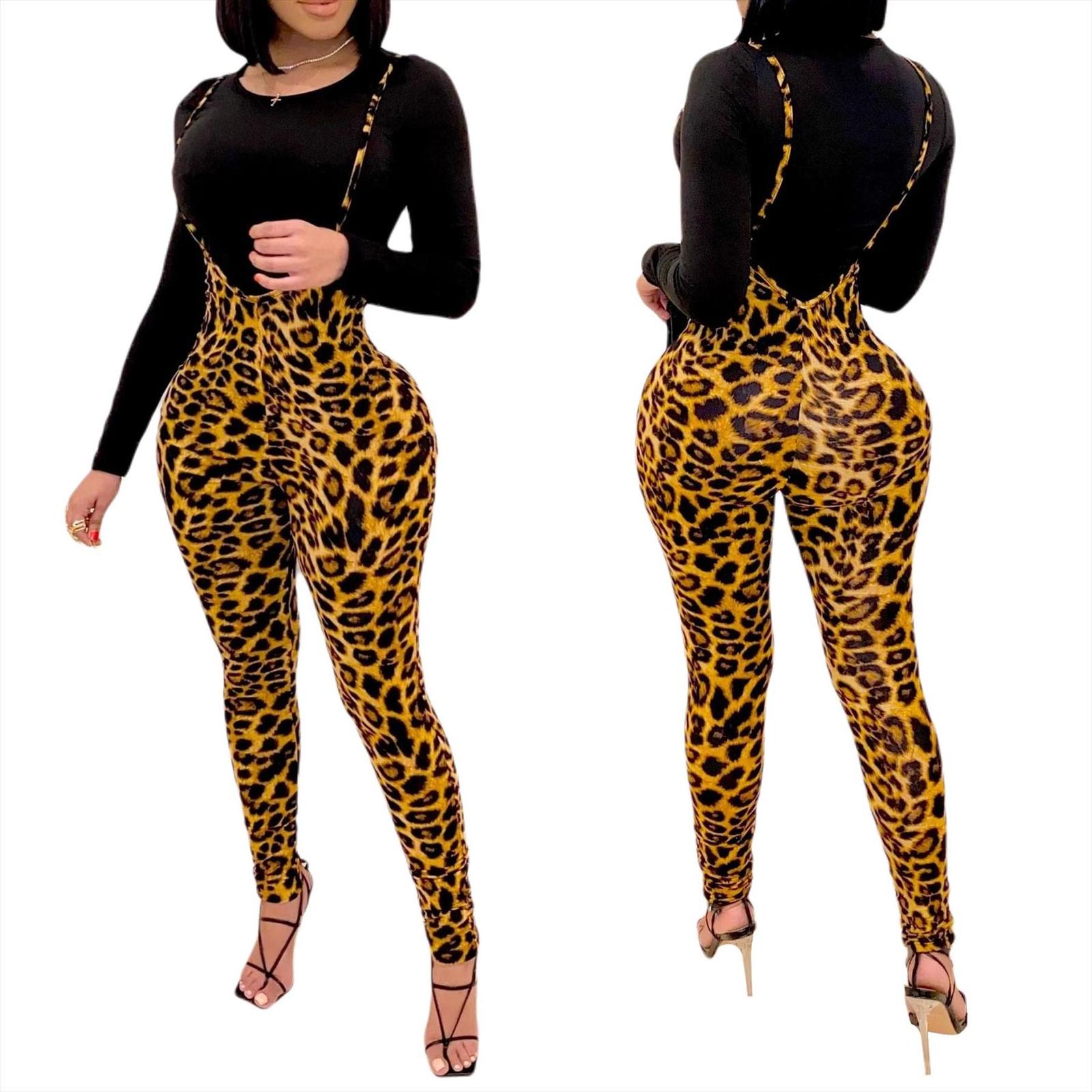 spring fall fashion leopard women rompers playsuit bodycon stretchy overalls pants trousers girls streetwear, Black;white
spring fall fashion leopard women rompers playsuit bodycon stretchy overalls pants trousers girls streetwear, Black;white