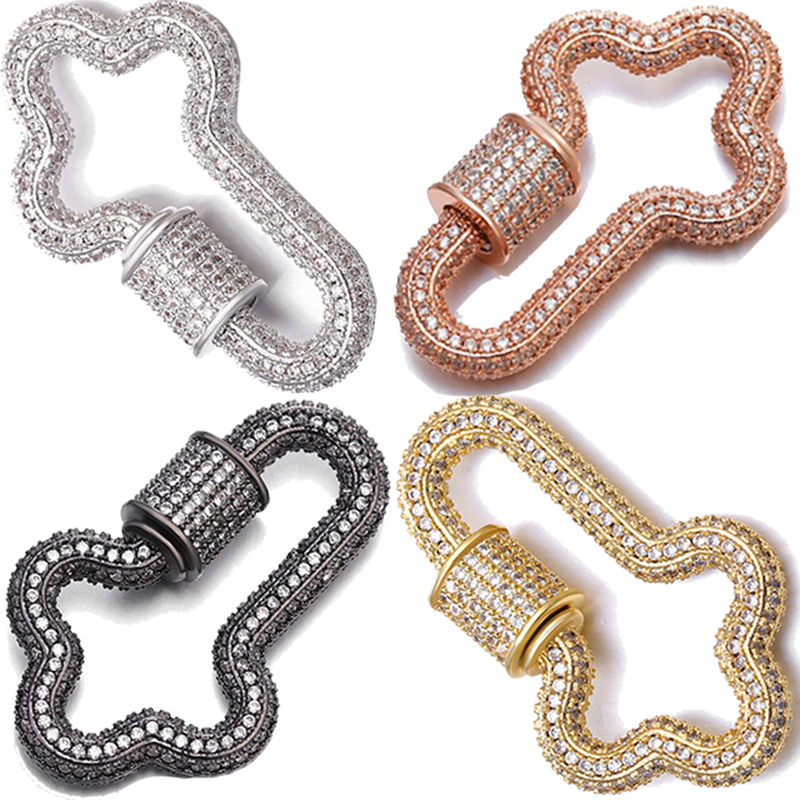 Riversr CZ Micro Pave Screw Clasps Accessories White Rose Gold Gun Black Cross Copper Zircon Connector Fasteners DIY Jewelry Making Suppliers
Riversr CZ Micro Pave Screw Clasps Accessories White Rose Gold Gun Black Cross Copper Zircon Connector Fasteners DIY Jewelry Making Suppliers