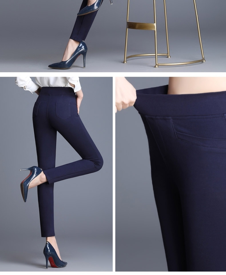 pants women pantalon femme trousers pantalones mujer cintura alta Office Lady Full Length Pencil Pants plus size 6528 50 210427