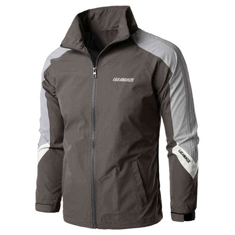 2020 New Windbreaker Jacket Men Autumn Streetwear Bomber Jacket Mens Basic Baseball Jackets and Coats Plus Size S-5XL Overcoats Y1122
