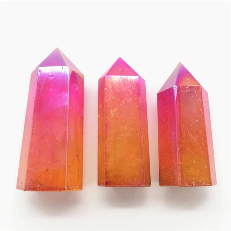 Decorative Objects & Figurines Beautiful Aura Quartz Crystal Wand Point Healing Stone Crystals For Gift
Decorative Objects & Figurines Beautiful Aura Quartz Crystal Wand Point Healing Stone Crystals For Gift