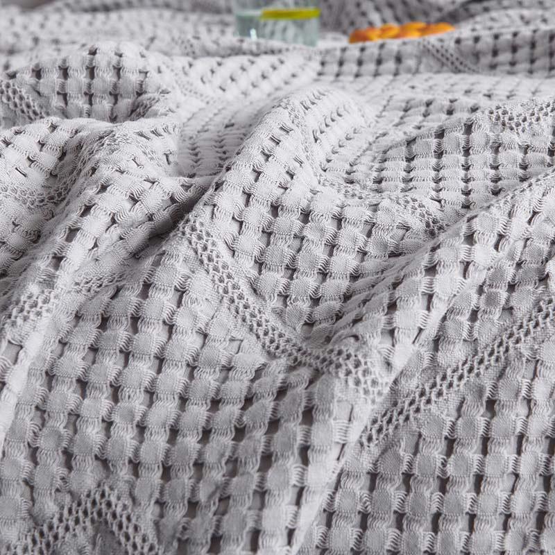 Japan Waffle Plaid Cotton Blanket Gauze Summer Quilt Air Condition Throw Blankets For Baby Kids Adult Bedspread Bed Cover