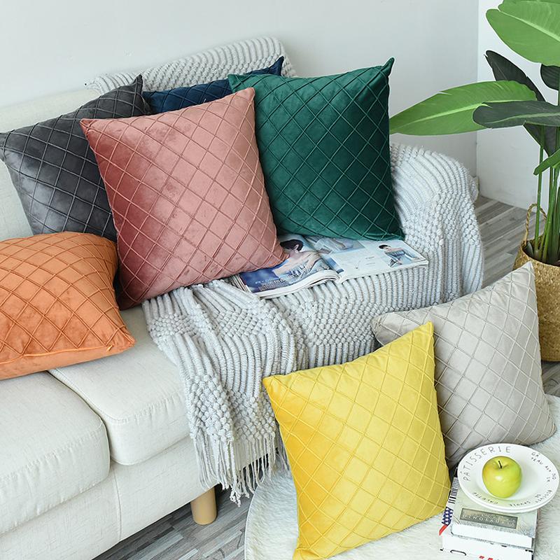 Cushion/Decorative Pillow Super Soft Velvet Sofa Cushion Cover Lattice Jacquard Throw Geometric Decorative Case For Home El Car
Cushion/Decorative Pillow Super Soft Velvet Sofa Cushion Cover Lattice Jacquard Throw Geometric Decorative Case For Home El Car