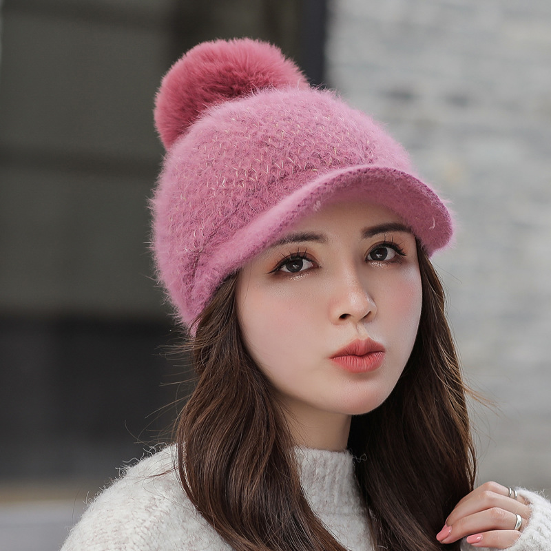 Autumn Winter Assorted Colors Baseball Cap Womens Rabbit Fur Korean Style All-Matching Peaked New Casual Middle-Aged and Elderly, Black
Autumn Winter Assorted Colors Baseball Cap Womens Rabbit Fur Korean Style All-Matching Peaked New Casual Middle-Aged and Elderly, Black