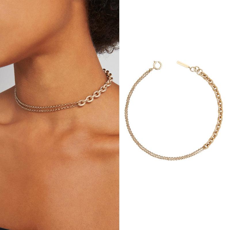 Chokers Copper Plated Gold Asymmetric Cross Short Necklace Female Choker Clavicle Chain
Chokers Copper Plated Gold Asymmetric Cross Short Necklace Female Choker Clavicle Chain