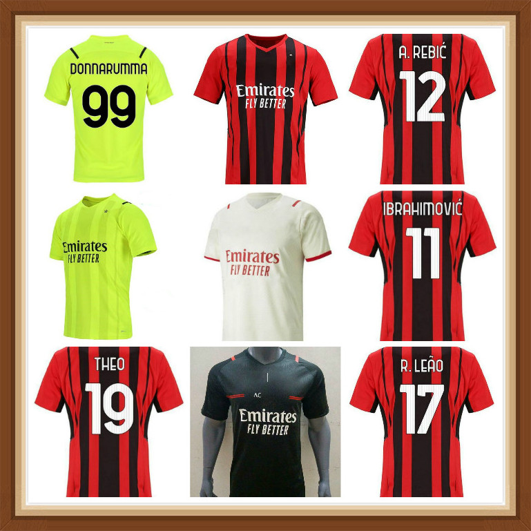 2021 2022 AC Soccer Jersey Zlatan Ibrahimovic Football Shirt REBIC Milan maillot de foot BENNACER ROMAGNOLI Kids manTHEO R.LEAO SUSO uniforms, Black;yellow
2021 2022 AC Soccer Jersey Zlatan Ibrahimovic Football Shirt REBIC Milan maillot de foot BENNACER ROMAGNOLI Kids manTHEO R.LEAO SUSO uniforms, Black;yellow