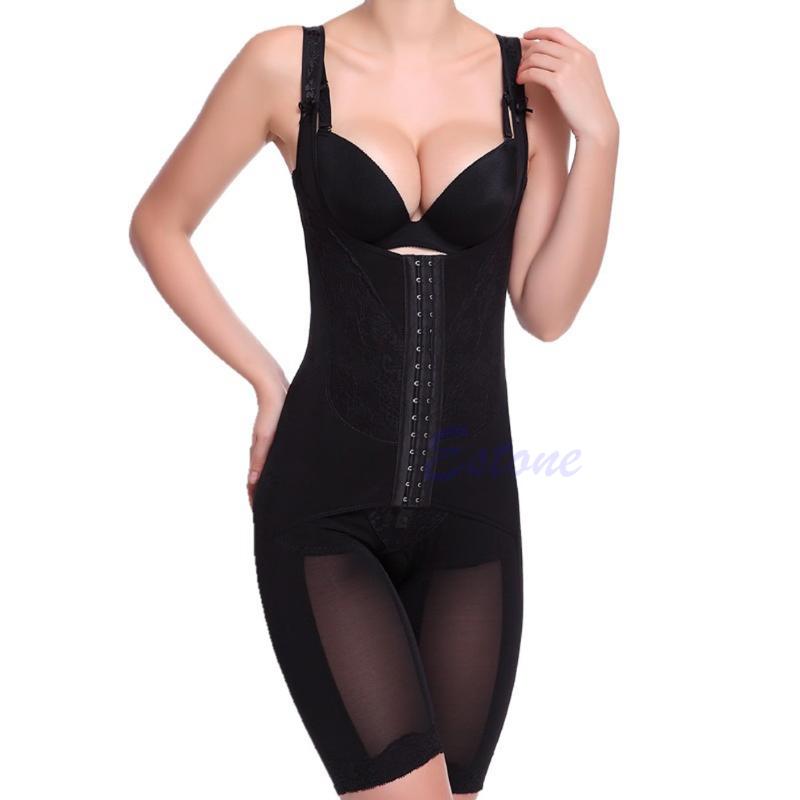 Women's Shapers Sexy Women Full Body Waist Cincher Tummy Shaper Shapewear Suit Underwear D08E