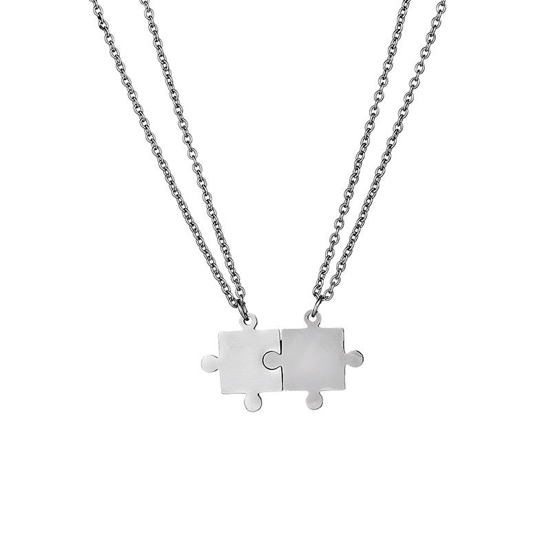 Pendant Necklaces European And American Lovers Japan South Korea Disco Men Women Hip Hop Versatile Harajuku Puzzle Necklace, Silver
Pendant Necklaces European And American Lovers Japan South Korea Disco Men Women Hip Hop Versatile Harajuku Puzzle Necklace, Silver
