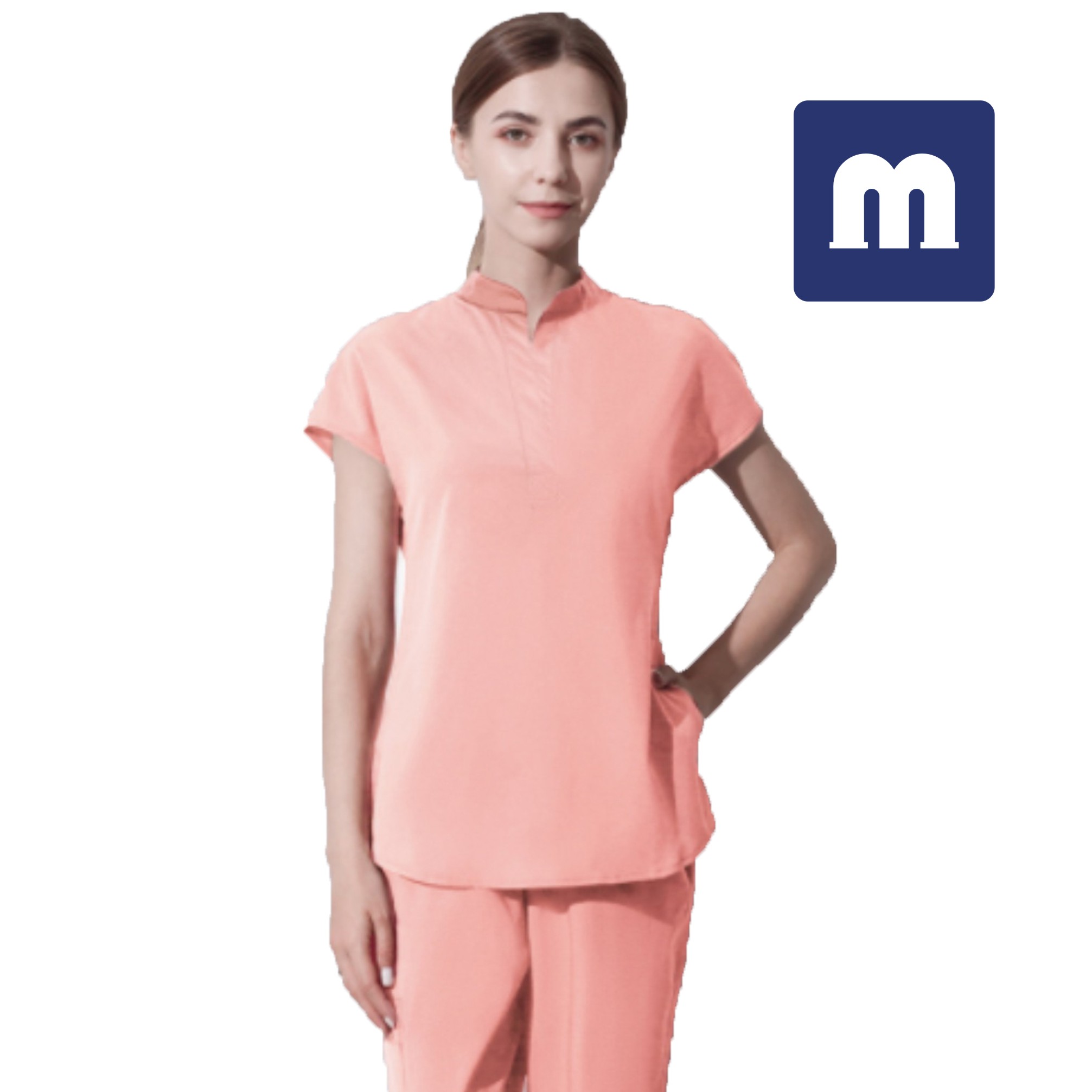 Medigo-017 Style Women Scrubs Tops+pant Men hospital Uniform Surgery Scrubs Shirt Short Sleeve Nursing Uniform Pet grey's anatomy Doctor Workwear
