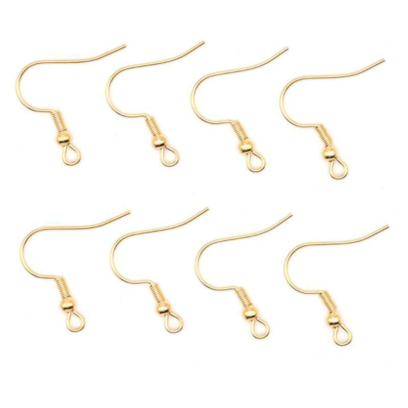 200pcs/lot DIY Earring Parts Earrings Clasps Hooks Findings Component DIY Jewelry Making Accessories Alloy Hook Ear Wire Jewelry Wholesale Price