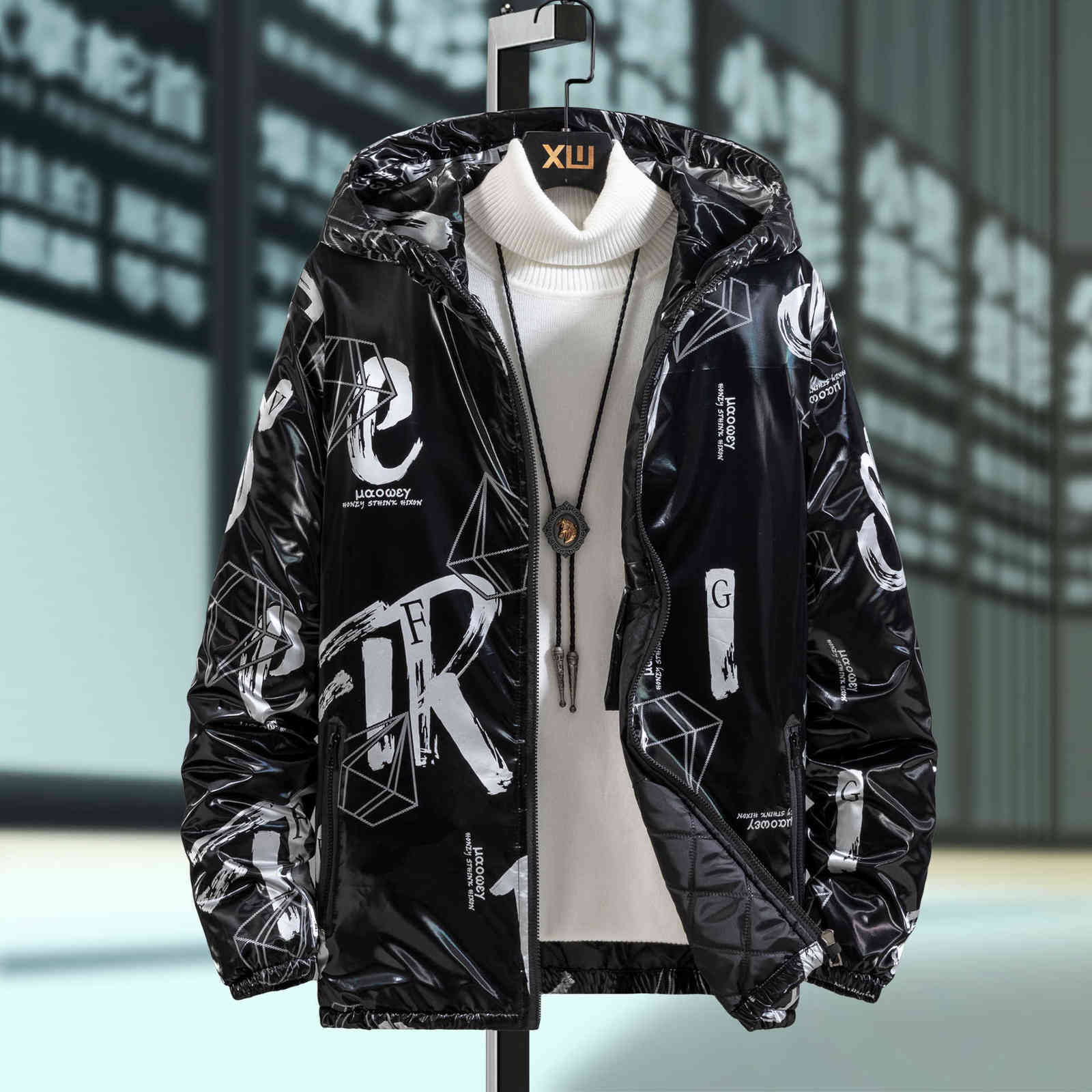Windproof Warm Student Coat Youth Down Cotton Jacket New Winter 's Down Hooded Glossy Waterproof Men Y1103, Black
Windproof Warm Student Coat Youth Down Cotton Jacket New Winter 's Down Hooded Glossy Waterproof Men Y1103, Black
