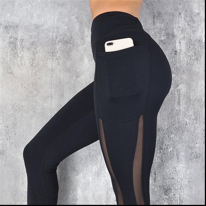 mesh women legging stitching moisture wicking yoga pants tight fitness sports leggings drop good quality, Black
mesh women legging stitching moisture wicking yoga pants tight fitness sports leggings drop good quality, Black