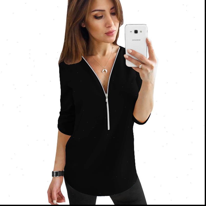 Gentillove Women Shirts Summer Chiffon Blouse Casual Short Sleeve Zipper V Neck Female Plus Size Tops Blusas, White
Gentillove Women Shirts Summer Chiffon Blouse Casual Short Sleeve Zipper V Neck Female Plus Size Tops Blusas, White