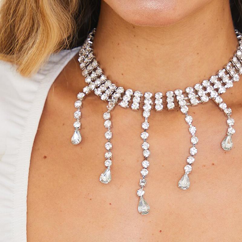 Chains Multi-row Tassel Necklace For Women Jewelry Chain Crystal Luxury Vintage Neck 2022 Bohemian Clavicle Fashion Party Gift
Chains Multi-row Tassel Necklace For Women Jewelry Chain Crystal Luxury Vintage Neck 2022 Bohemian Clavicle Fashion Party Gift