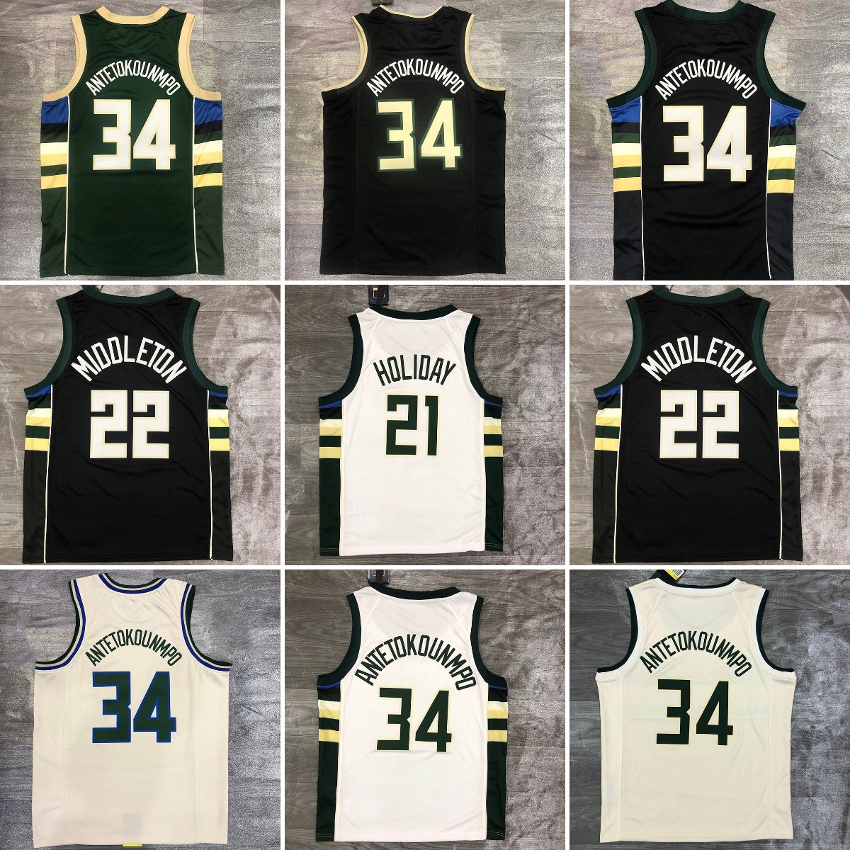 Mens Tank Tops Giannis 34 Antetokounmpo Basketball Jerseys Khris 22 Middleton Vests Quick Dry Vest 2021 Printing Jersey Jrue 21 Holiday Breathable Shirts, Pay extra price
Mens Tank Tops Giannis 34 Antetokounmpo Basketball Jerseys Khris 22 Middleton Vests Quick Dry Vest 2021 Printing Jersey Jrue 21 Holiday Breathable Shirts, Pay extra price