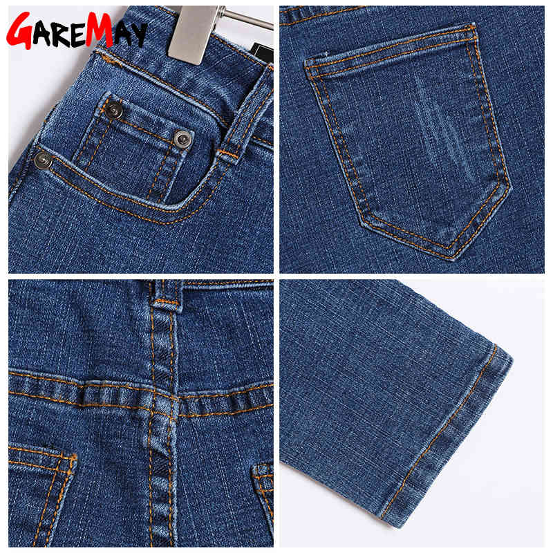 Skinny Ripped Jeans For Women Jean Slim Femm Stretch With High Waist Denim Ankle Length 's Female Summer 210428